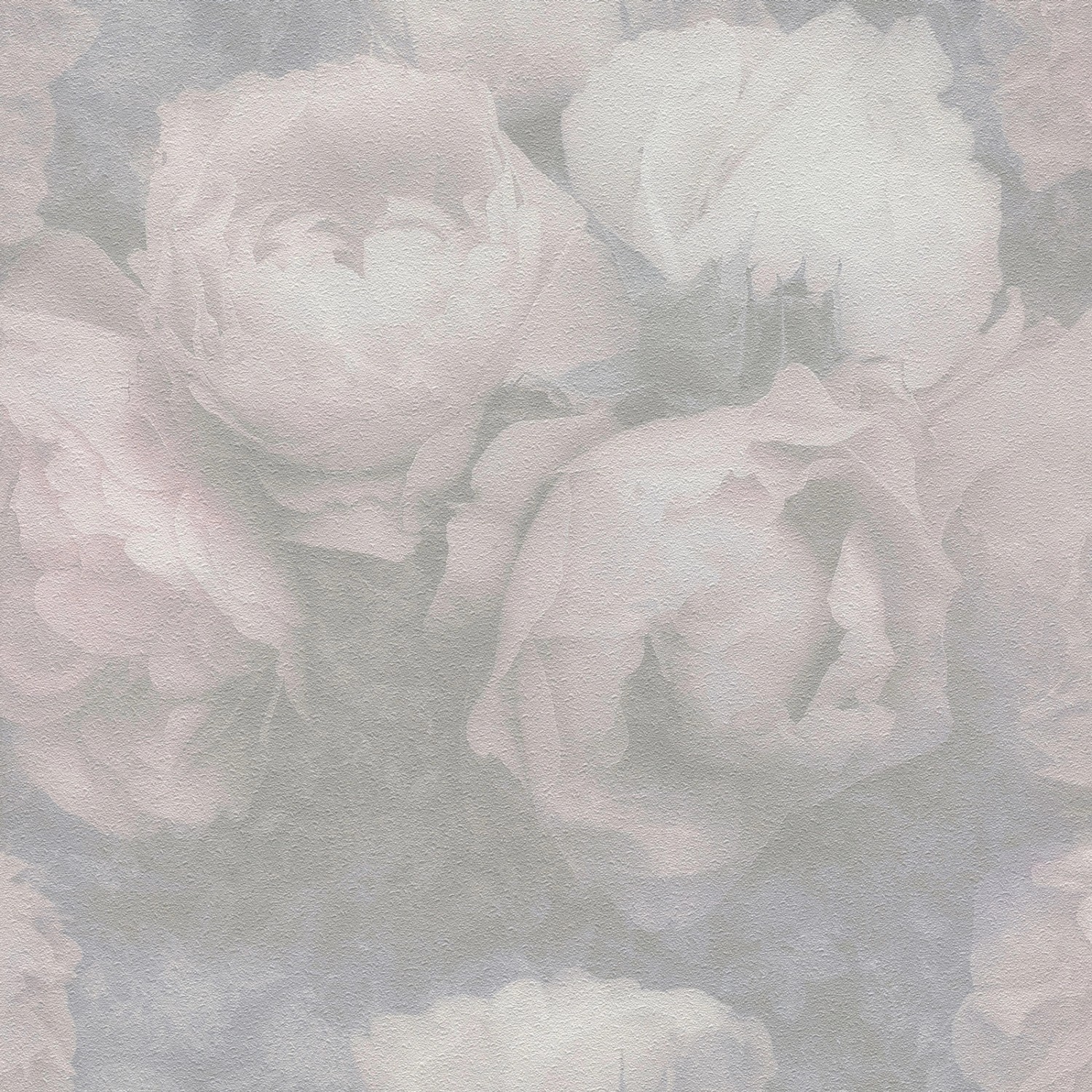 Bricoflor Pastell Tapete mit Rosen Vintage Blumentapete Romantisch in Grau Rosa für Ess und Schlafzimmer Vlies Rosentapete im Shabby Chic Nostalgisch von Bricoflor