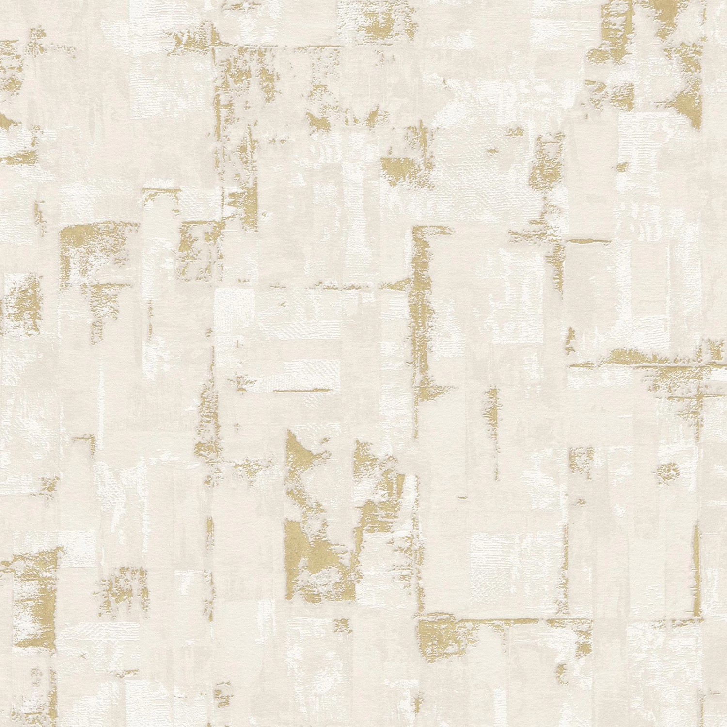 Bricoflor Putz Tapete in Creme Gold Schlichte Vliestapete mit Putzstruktur Ideal für Flur und Wohnzimmer Vlies Wandtapete in Putzoptik von Bricoflor