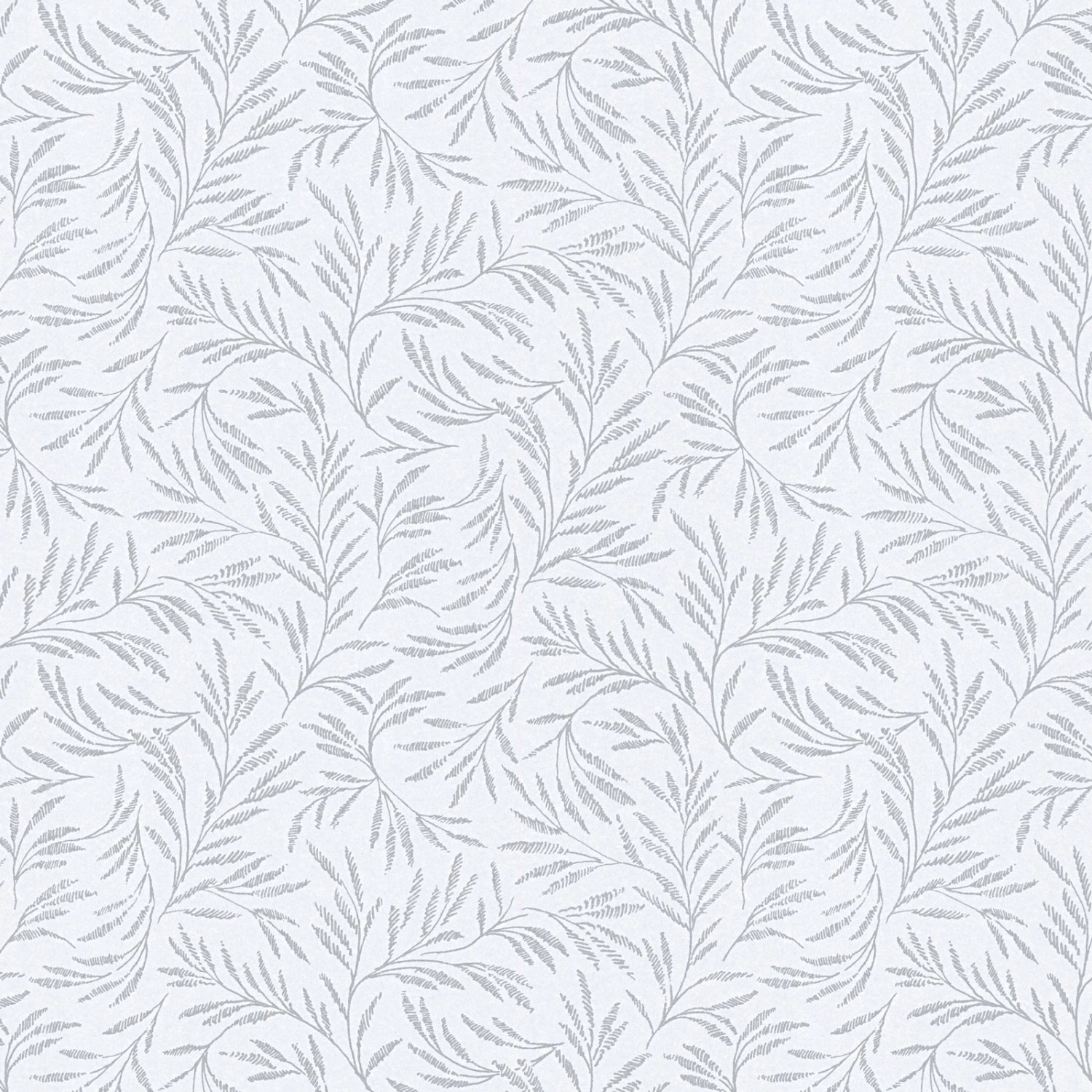 Bricoflor Ranken Tapete in Weiß Grau Florale Tapete mit Blättermuster Ideal für Badezimmer und Schlafzimmer Vinyl Vliestapete mit Farn Design von Bricoflor