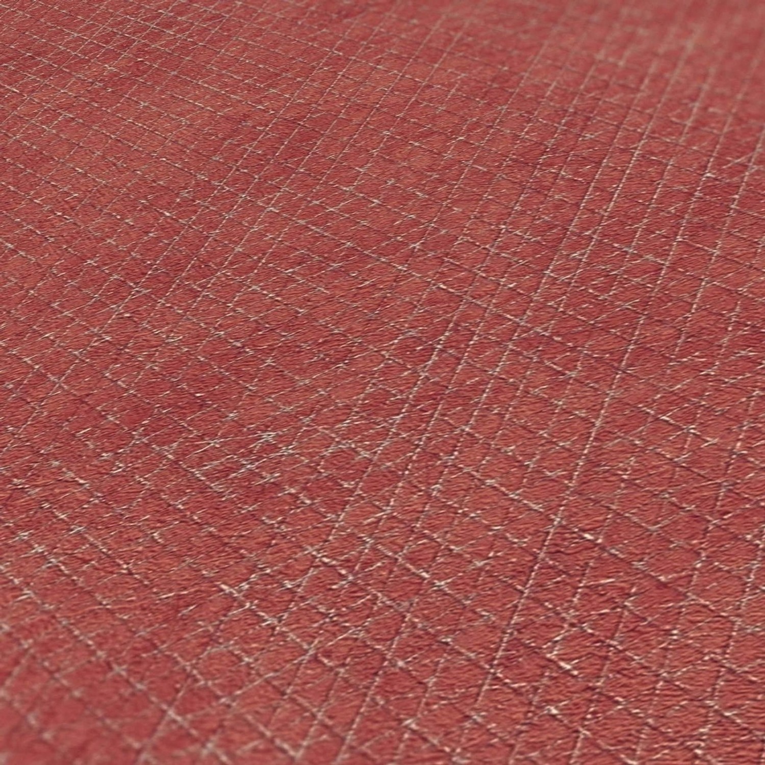 Bricoflor Rote Tapete Vliestapete Modern Geometrische Wandtapete in Dunkelrot mit Metallic Effekt Ideal für Wohnzimmer von Bricoflor