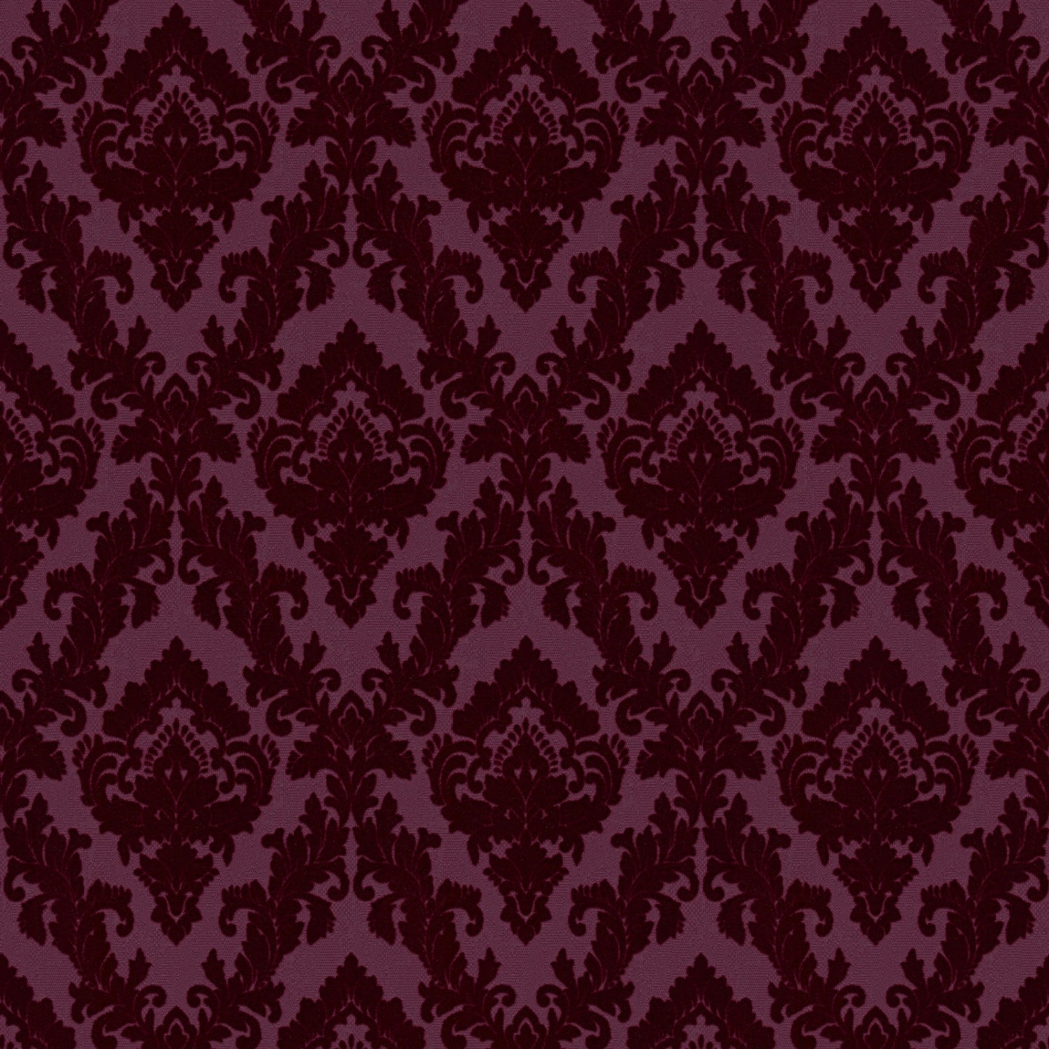 Bricoflor Samt Tapete in Bordeaux Rote Vliestapete mit Barock Ornament aus Flock auf Vinyl Neobarock Wandtapete aus Vlies für Ess und Schlafzimmer von Bricoflor