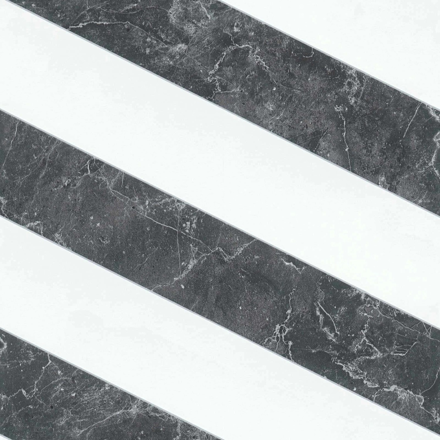 Bricoflor Tapete Diagonal Gestreift Blockstreifen Vliestapete mit Marmor Design in Schwarz Weiß Vlies Marmortapete Elegant für Küche und Wohnzimmer von Bricoflor
