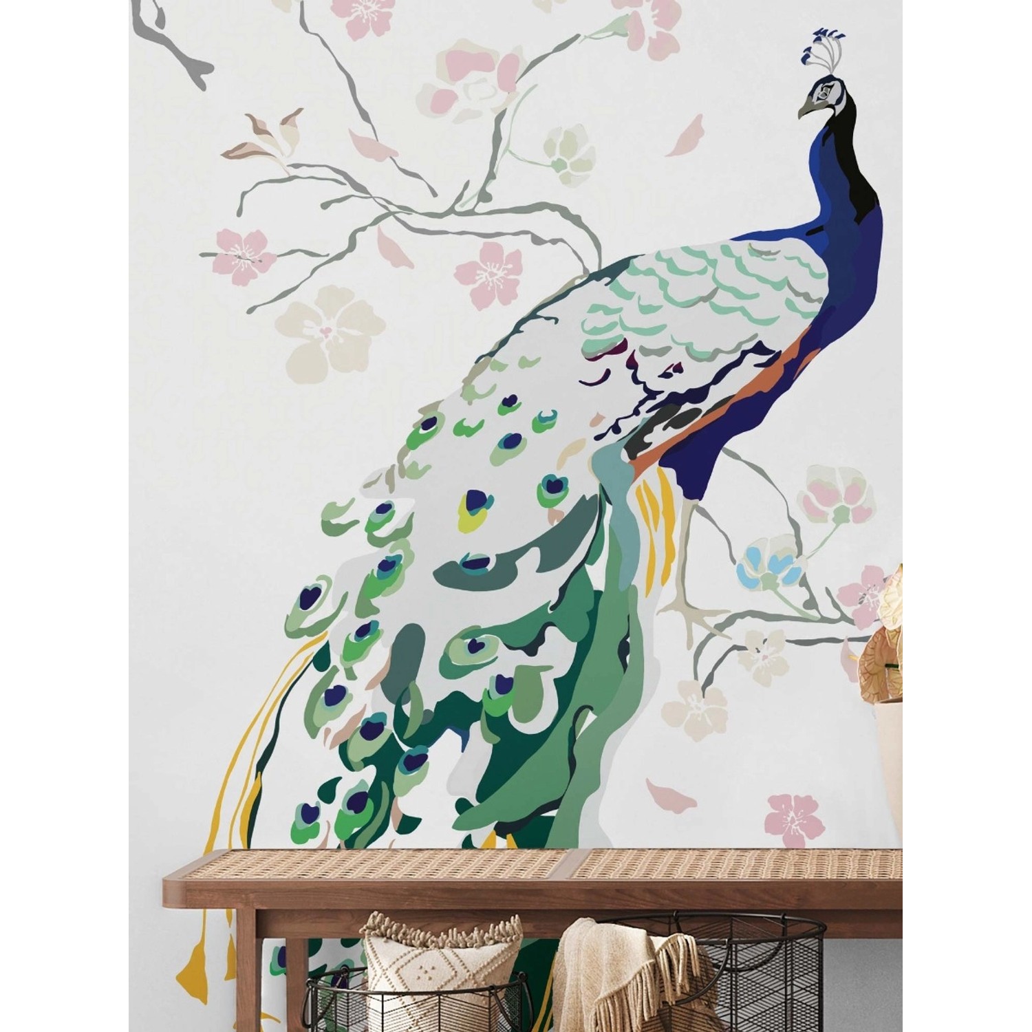 Bricoflor Tapete Für Wand Mit Pfau Bild Bunte Vliestapete Mit Vögeln Auf Ästen Asiatisch Romantische Fototapete Für Schlafzimmer Bricoflor Tapete Für Wand Mit Pfau Bild Bunte Vliestapete Mit Vögeln Auf Ästen Asiatisch Romantische Fototapete Für Schlafzimmer von Bricoflor