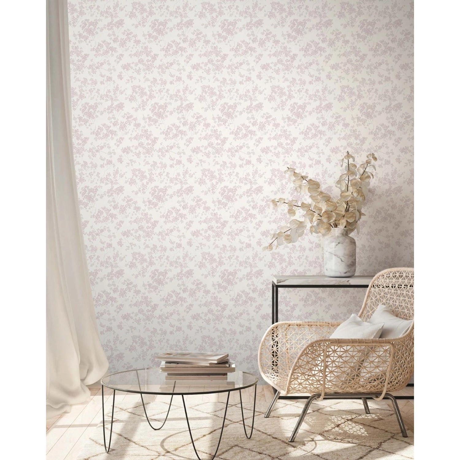 Bricoflor Tapete Kirschblüten Rosa Weiß Moderne Blumentapete mit Perlmutt Effekt Vliestapete mit Blumen Ideal für Schlafzimmer Bricoflor Tapete Kirschblüten Rosa Weiß Moderne Blumentapete mit Perlmutt Effekt Vliestapete mit Blumen Ideal für Schlafzimmer von Bricoflor