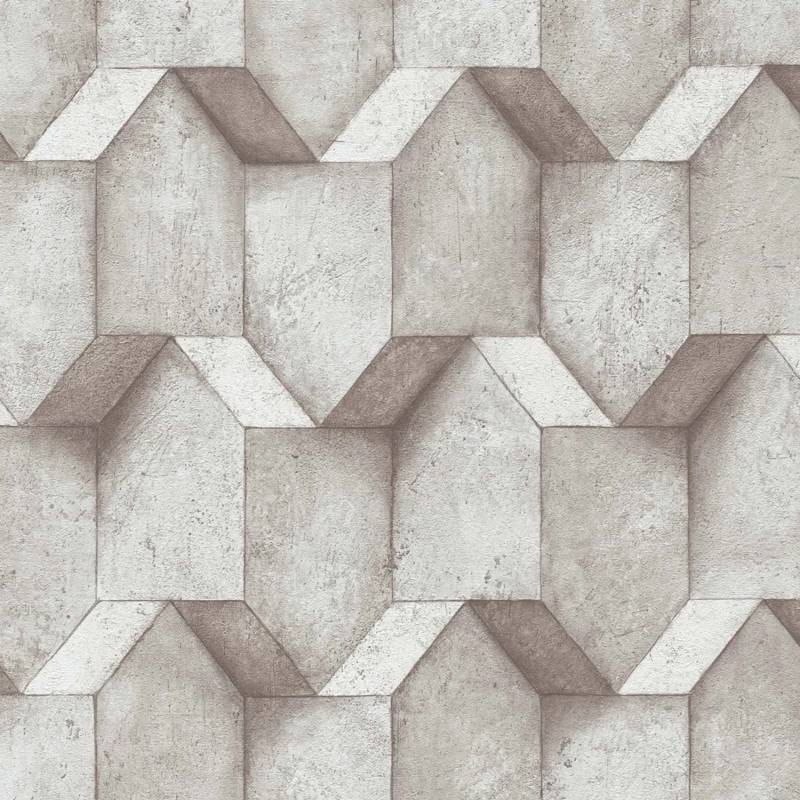 Bricoflor Tapete in Betonoptik Hellgrau Beige Ideal für Büro und Schlafzimmer Moderne Vliestapete mit Beton Muster in 3D Optik von Bricoflor