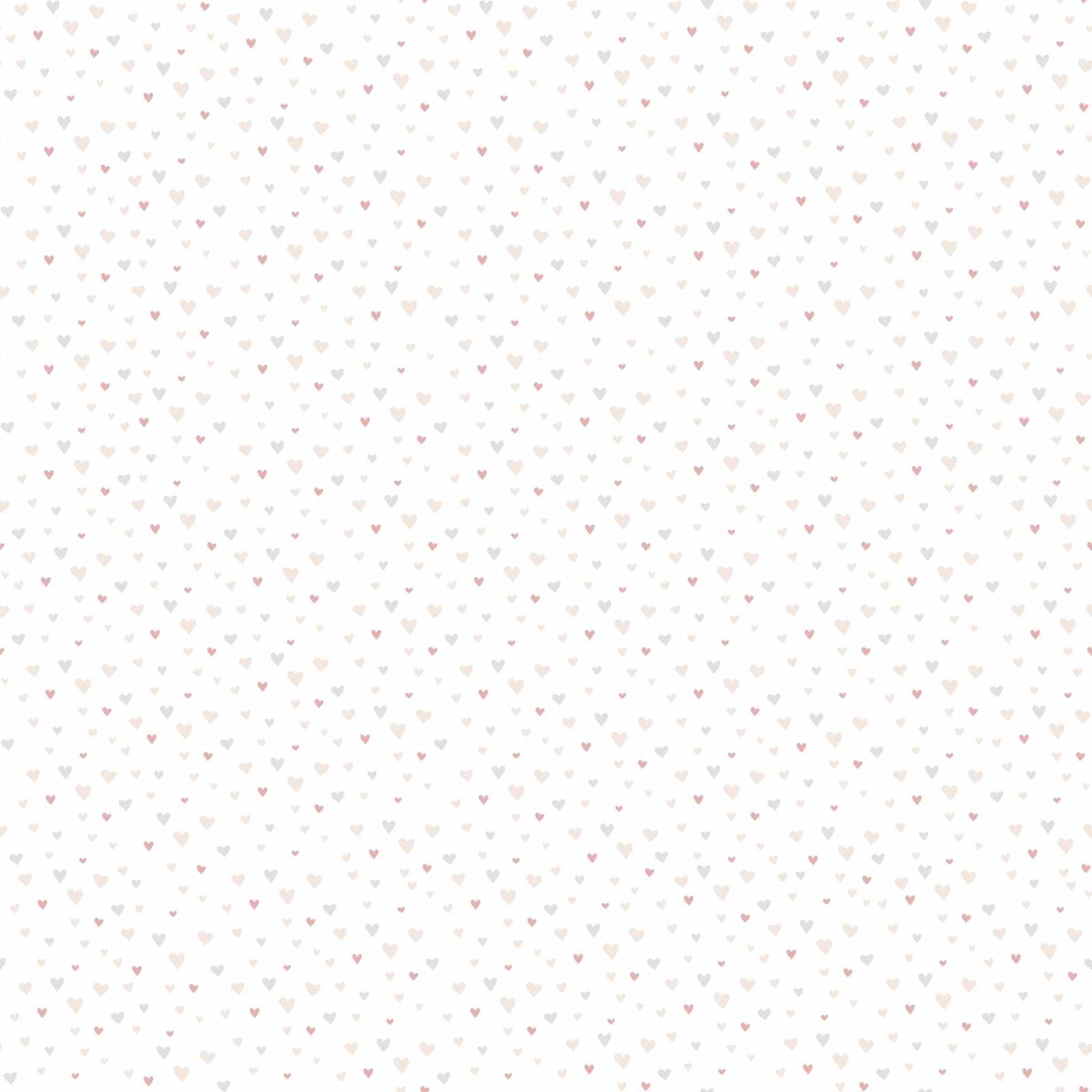 Bricoflor Tapete mit Herzen in Grau und Rosa Weiße Babyzimmer Tapete mit Herzchen Muster Vlies Kindertapete Ideal für Mädchenzimmer von Bricoflor