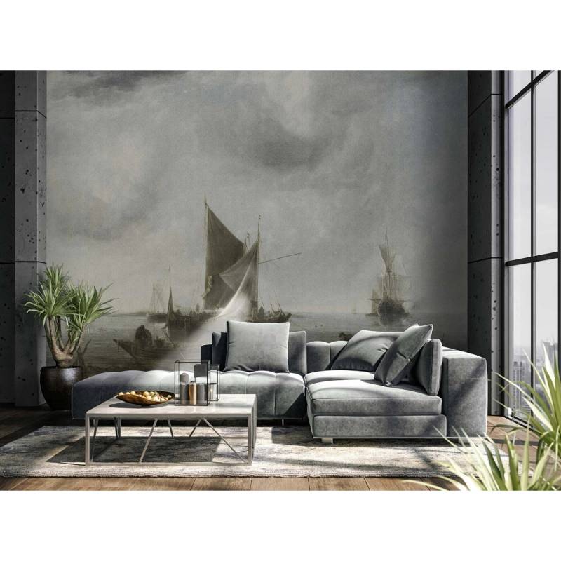 Bricoflor Taupe Landschaftsmotiv-Vliestapete von Bricoflor
