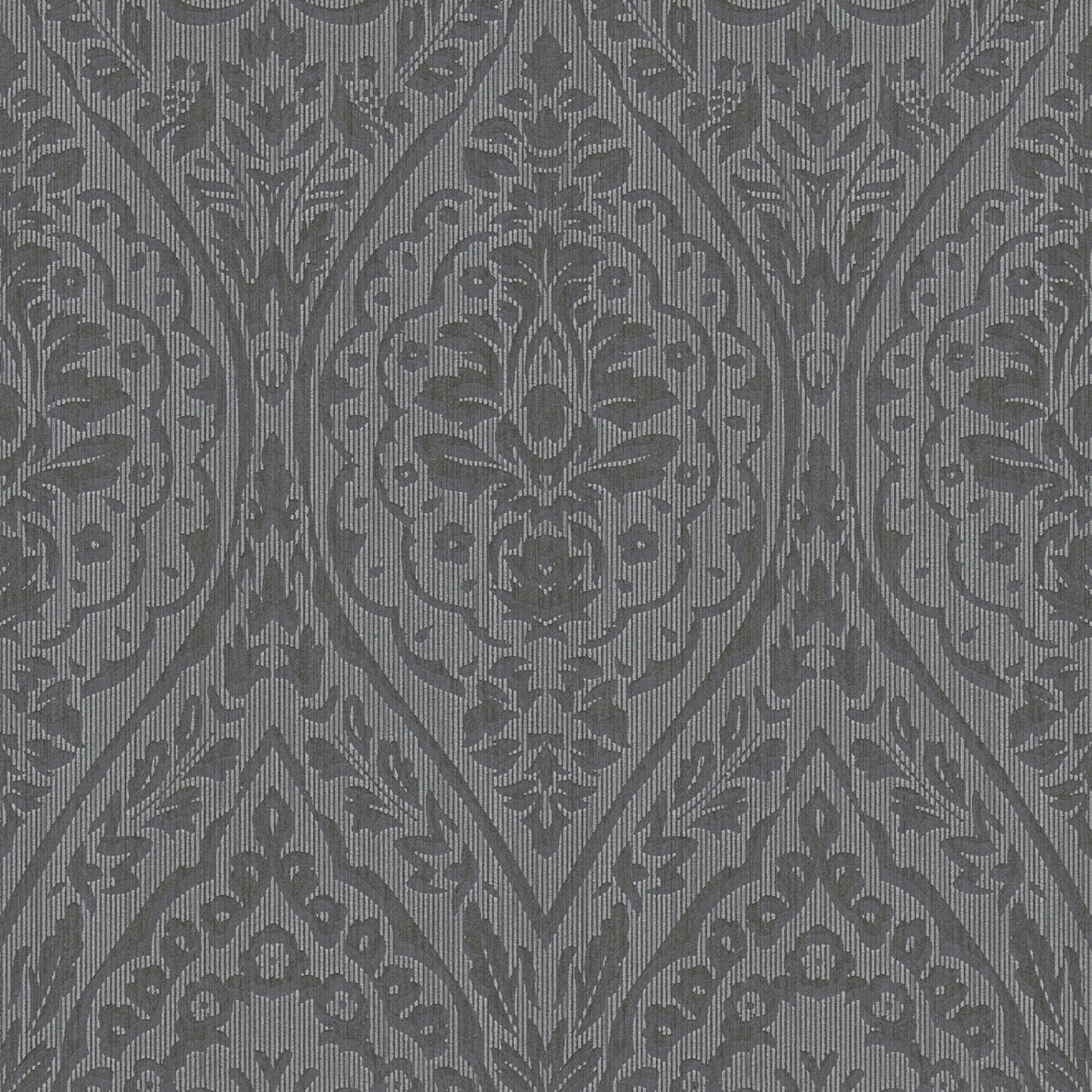 Bricoflor Textil Tapete in anthrazit Landhaus Vliestapete mit Ornament in Dunkelgrau Barock Textiltapete Schwarz Grau für Wohnzimmer und Schlafzimmer Bricoflor Textil Tapete in anthrazit Landhaus Vliestapete mit Ornament in Dunkelgrau Barock Textiltapete Schwarz Grau für Wohnzimmer und Schlafzimmer von Bricoflor