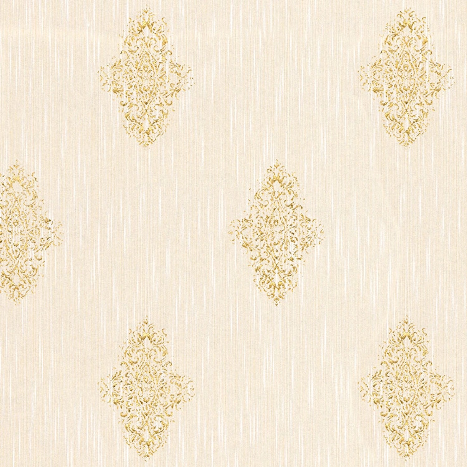 Bricoflor Textiltapete mit Gold Glitzer Effekt Barock Tapete in Hellrosa für Schlafzimmer und Esszimmer Textil Vliestapete mit Elegantem Ornament von Bricoflor