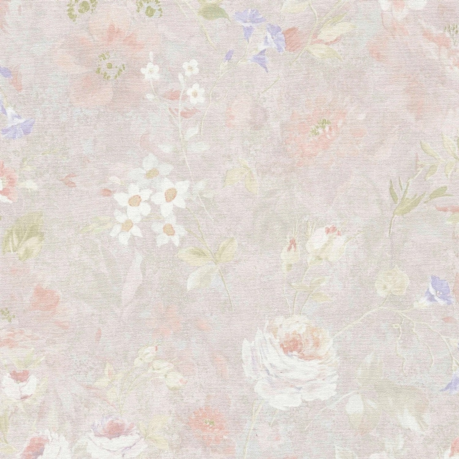 Bricoflor Vintage Tapete mit Blumen Beige Bunt Landhaus Vliestapete Romantisch Ideal für Shabby Chic Küche und Schlafzimmer von Bricoflor