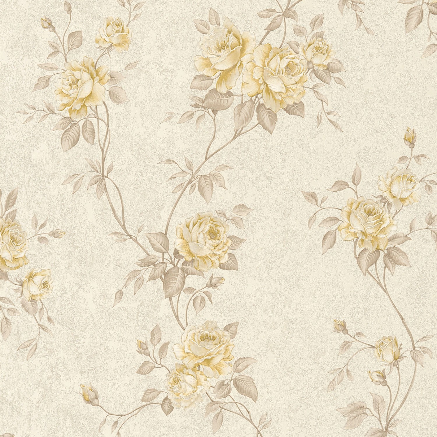 Bricoflor Vintage Tapete mit Rosen Romantische Vliestapete mit Blumen im antik Look in Creme Beige Vlies Rosentapete Nostalgisch für Wohnzimmer von Bricoflor