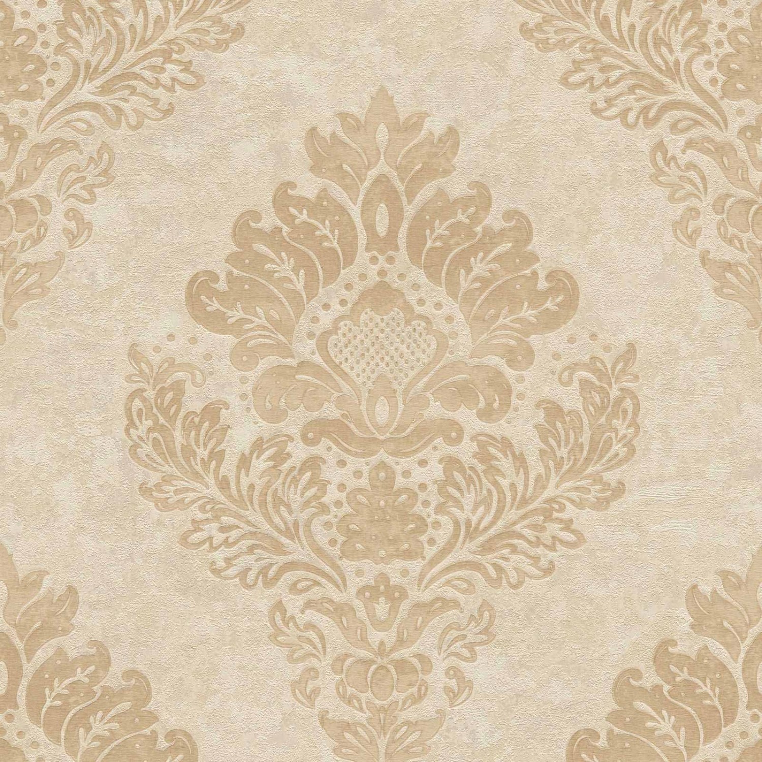 Bricoflor Vlies Barocktapete Creme Gold Edle Barock Tapete in Sandfarben für Schlafzimmer und Wohnzimmer Ornament Vliestapete mit Vinyl Elegant von Bricoflor