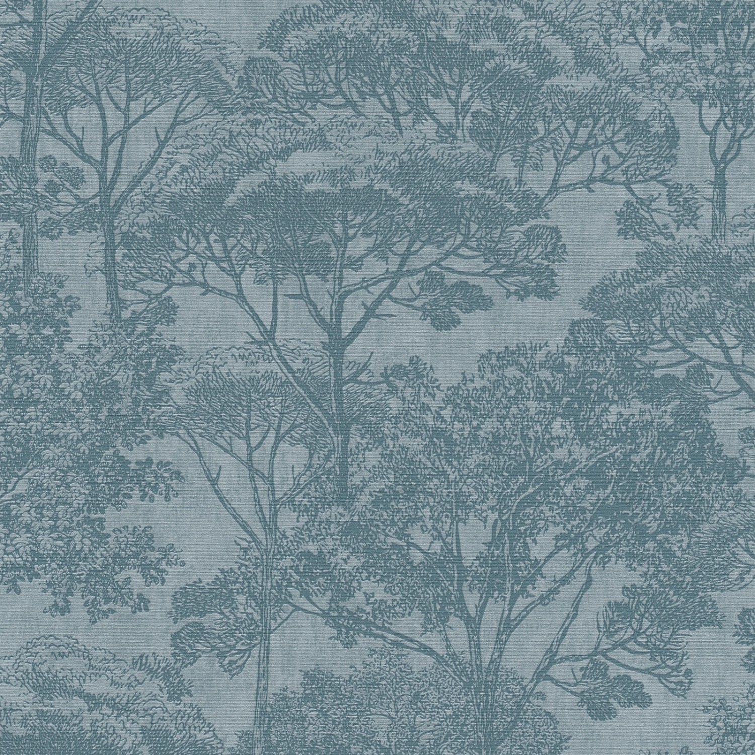 Bricoflor Vlies Waldtapete in Blau Baum Tapete in Dunkelblau Ideal für Wohnzimmer und Schlafzimmer Bäume Vliestapete mit Vinyl von Bricoflor