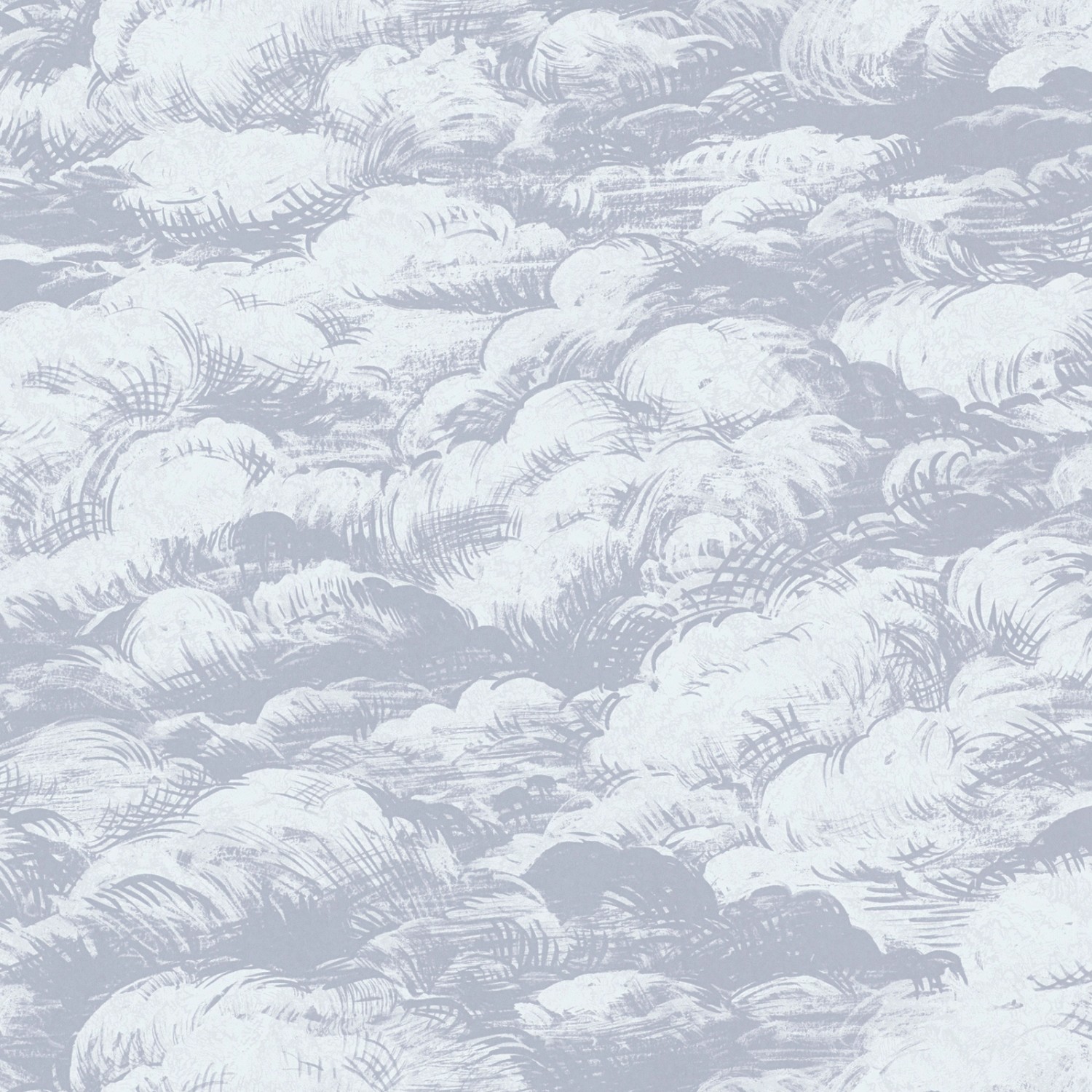 Bricoflor Vlies Wolkentapete in Grau Weiß Hellgraue Tapete mit Wolken Gezeichnet für Schlafzimmer und Babyzimmer Himmel Vliestapete mit Vinyl Dezent von Bricoflor