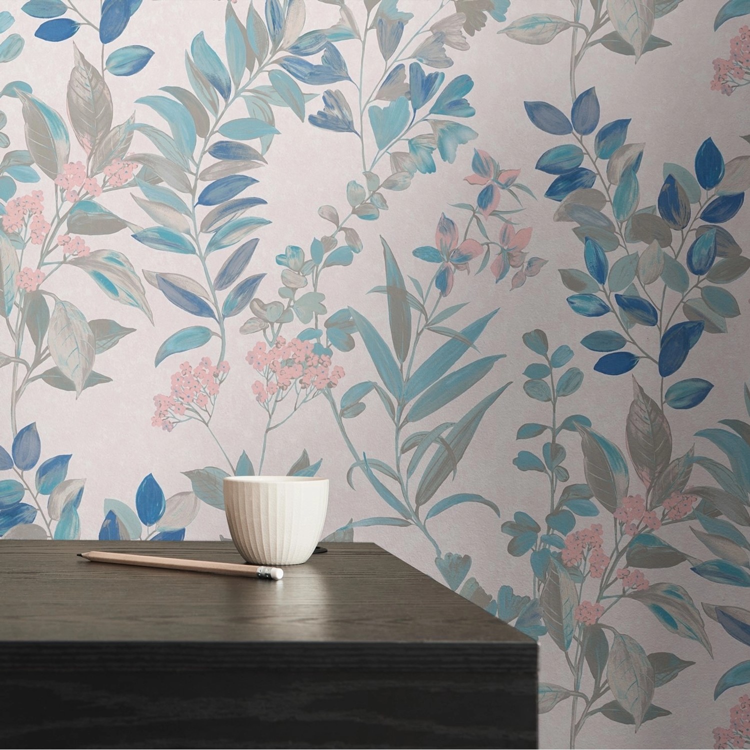 Bricoflor Tapetet Mit Blumen Gemalt Blätter Vliestapete Weiß Rosa Blau Landhaus Wandtapete Floral Für Schlafzimmer Und Flur Bricoflor Tapetet Mit Blumen Gemalt Blätter Vliestapete Weiß Rosa Blau Landhaus Wandtapete Floral Für Schlafzimmer Und Flur von Bricoflor