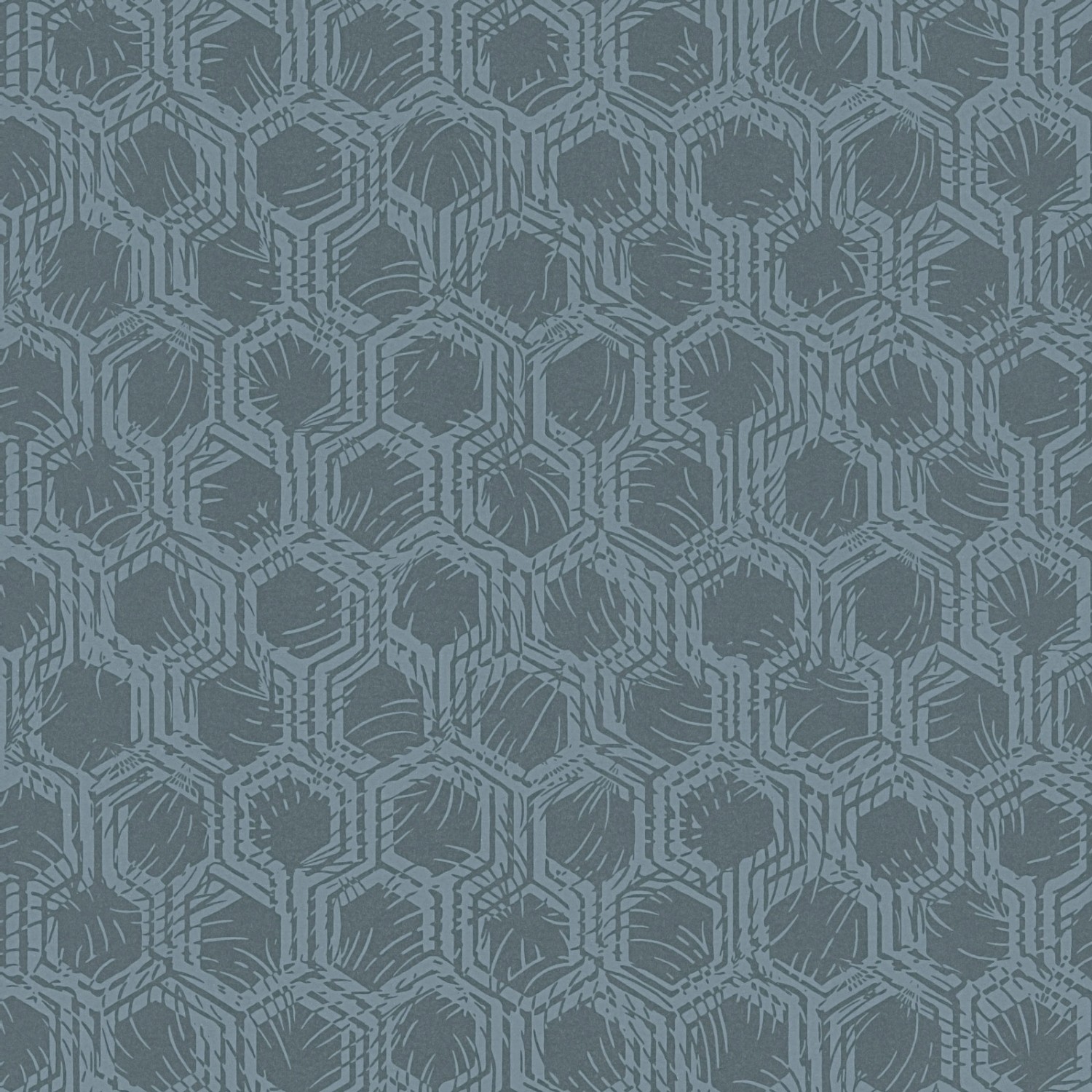 Bricoflor Vliestapete in Dunkelblau Geometrische Tapete mit Hexagon Design für Schlafzimmer und Esszimmer Elegante Vinyl Tapete mit Sechseck Muster von Bricoflor