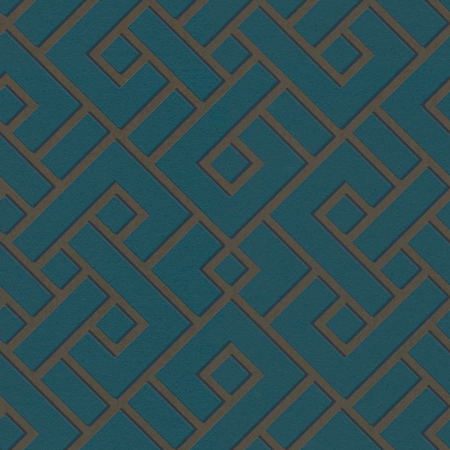 Bricoflor Vliestapete in Petrol Gold Art Deco Tapete Der 20er Jahre für Schlaf und Wohnzimmer Vlies Mustertapete Asiatisch mit Geometrischem Muster von Bricoflor