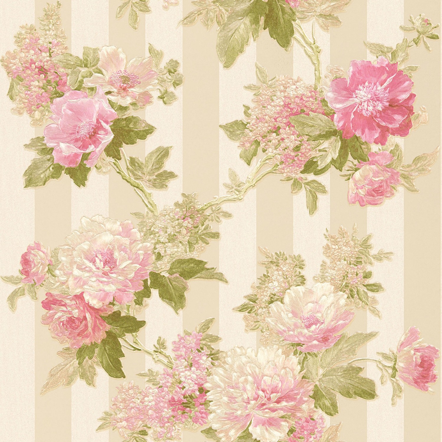Bricoflor Vliestapete mit Streifen und Rosen Florale Tapete Gestreift in Rosa Grün Beige Romantische Vlies Streifentapete mit Blumen für Schlafzimmer Bricoflor Vliestapete mit Streifen und Rosen Florale Tapete Gestreift in Rosa Grün Beige Romantische Vlies Streifentapete mit Blumen für Schlafzimmer von Bricoflor