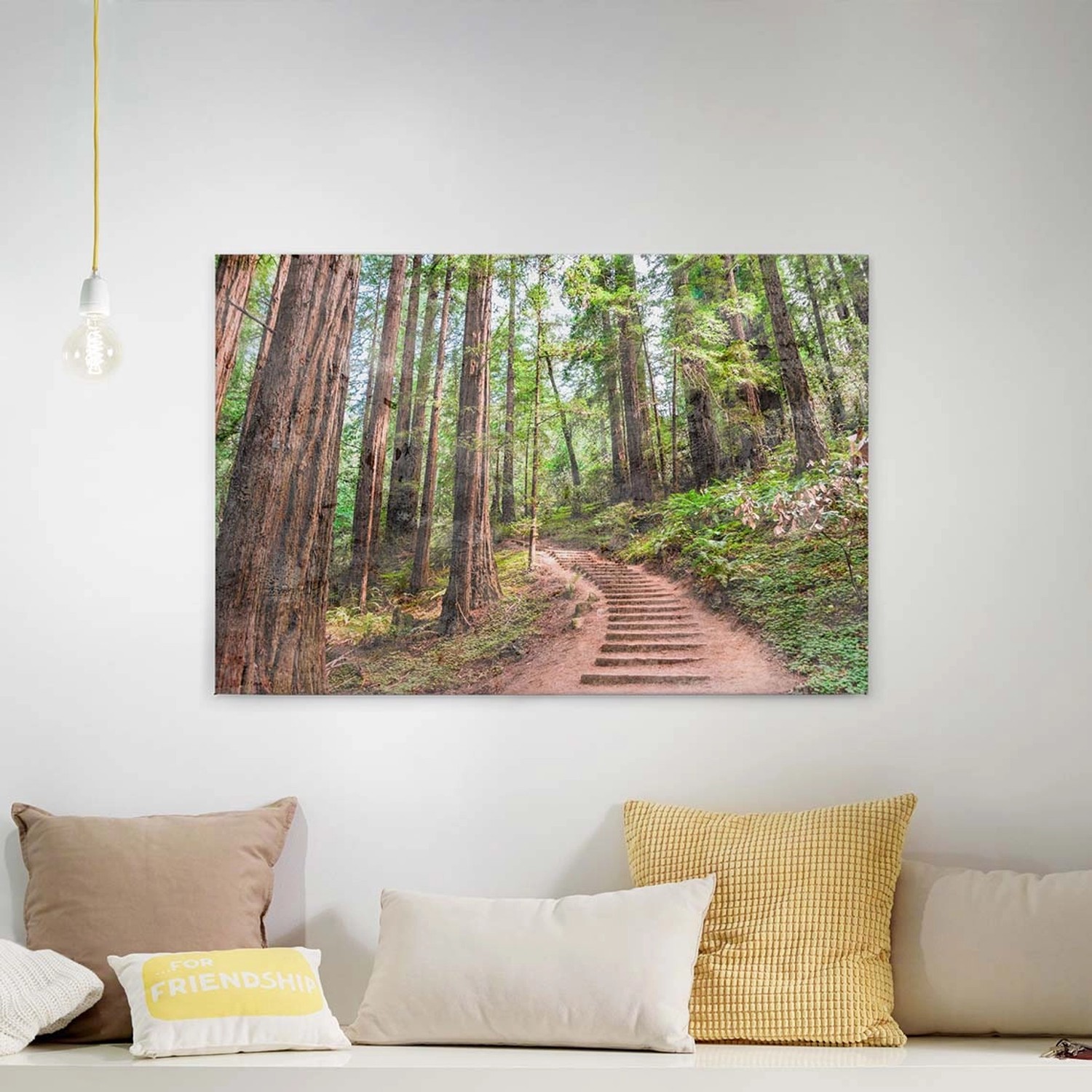 Bricoflor Wald Leinwand Bild In Grün Und Braun Wandbild Mit Zauberwald Auf Canvas Keilrahmen Schlafzimmer Bild Mit Treppe Im Wald Bricoflor Wald Leinwand Bild In Grün Und Braun Wandbild Mit Zauberwald Auf Canvas Keilrahmen Schlafzimmer Bild Mit Treppe Im Wald von Bricoflor