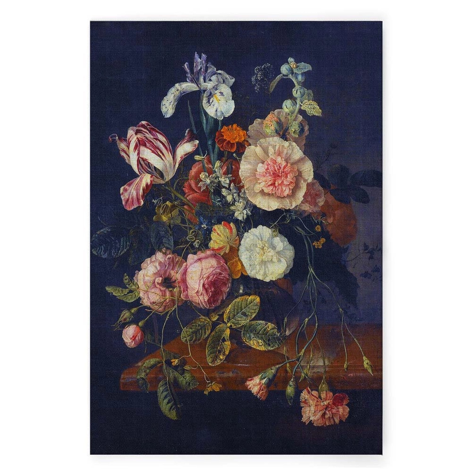 Bricoflor Wandbild Mit Blumenstrauß Stillleben Bild Mit Blumen Für Esszimmer Und Wohnzimmer Leinwandbild Dunkelblau 80 X 120 Cm Bricoflor Wandbild Mit Blumenstrauß Stillleben Bild Mit Blumen Für Esszimmer Und Wohnzimmer Leinwandbild Dunkelblau 80 X 120 Cm von Bricoflor