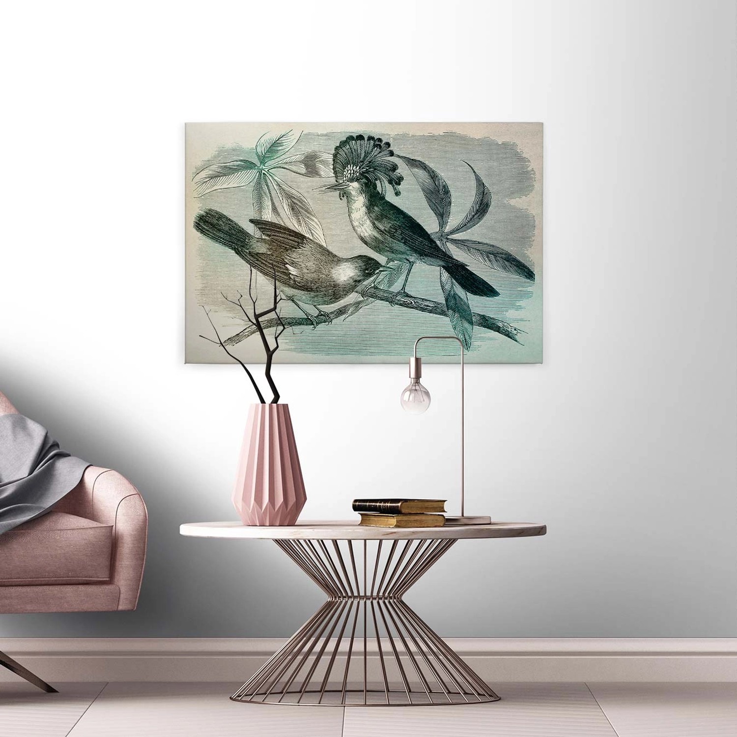 Bricoflor Wandbild Mit Vogel Gezeichnet Vintage Leinwand Bild Mit Vogel Und Baum Design Nostalgie Stil Canvas Keilrahmen Bild In Grün Für Schlafzimmer Bricoflor Wandbild Mit Vogel Gezeichnet Vintage Leinwand Bild Mit Vogel Und Baum Design Nostalgie Stil Canvas Keilrahmen Bild In Grün Für Schlafzimmer von Bricoflor