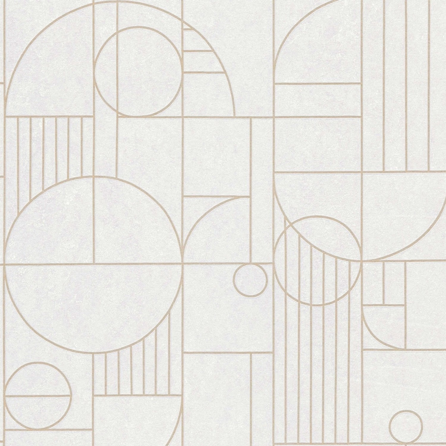Bricoflor Weiße Tapete im 20er Jahre Stil Art Déco Vliestapete mit Gold Metallic Effekt Geometrische Mustertapete für Schlafzimmer von Bricoflor