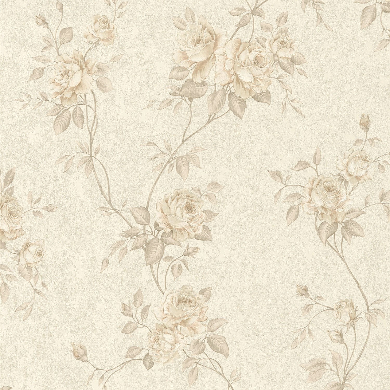 Bricoflor antik Tapete mit Blumen Vintage Vliestapete mit Rosen in Creme Beige Nostalgisch Romantische Vlies Rosentapete Ideal für Ess und Wohnzimmer von Bricoflor