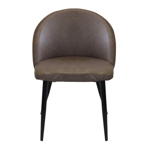 Briconess.com Call Me Großer Indoor-Sessel mit Metallgestell und weichem Sitz mit Kunstleder bezogen - Braun Briconess.com Call Me Großer Indoor-Sessel mit Metallgestell und weichem Sitz mit Kunstleder bezogen - Braun von Briconess.com