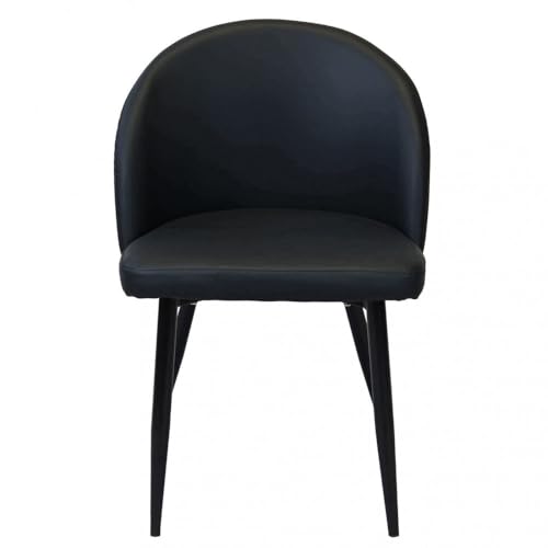 Briconess.com Call Me Großer Indoor-Sessel mit Metallgestell und weichem Sitz mit Kunstleder bezogen - Schwarz Briconess.com Call Me Großer Indoor-Sessel mit Metallgestell und weichem Sitz mit Kunstleder bezogen - Schwarz von Briconess.com