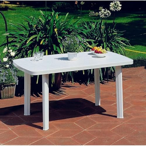 Briconess.com Faro Progarden rechteckiger Gartentisch aus Harz - Weiß Briconess.com Faro Progarden rechteckiger Gartentisch aus Harz - Weiß von Briconess.com