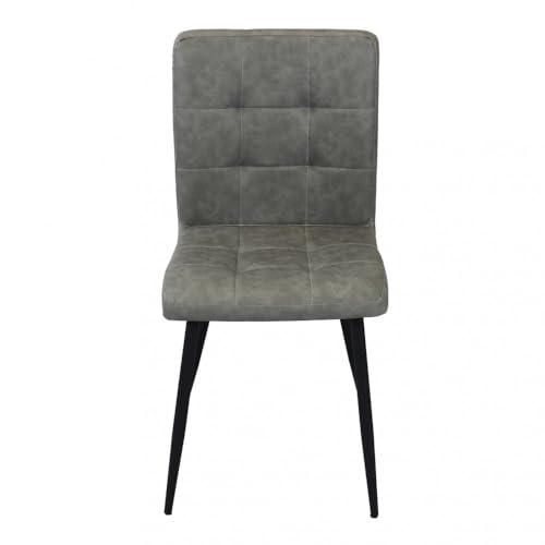 Briconess.com Ginter Esszimmerstuhl mit Metallrahmen und großer Sitzfläche bezogen mit Kunstleder Ginter - Darkgray Briconess.com Ginter Esszimmerstuhl mit Metallrahmen und großer Sitzfläche bezogen mit Kunstleder Ginter - Darkgray von Briconess.com