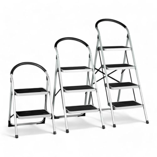 Briconess.com Hocker aus Stahl mit breiten Stufen mit Tragkraft 150 kg – 2 Stufen Briconess.com Hocker aus Stahl mit breiten Stufen mit Tragkraft 150 kg – 2 Stufen von Briconess.com