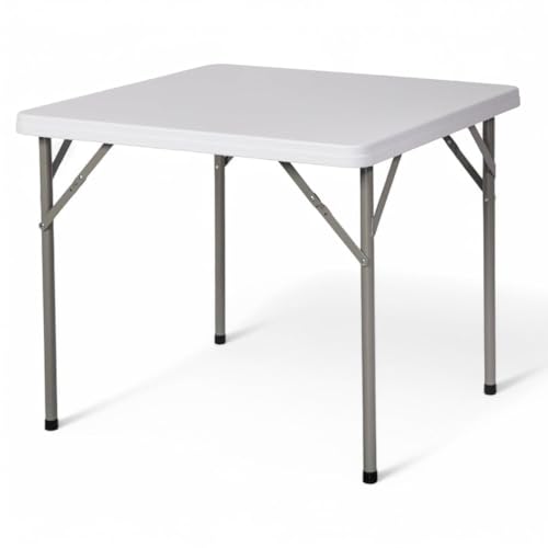 Briconess.com Klapptisch mit Stahlgestell Camping Square 88 x 88 x H 74 cm von Briconess.com