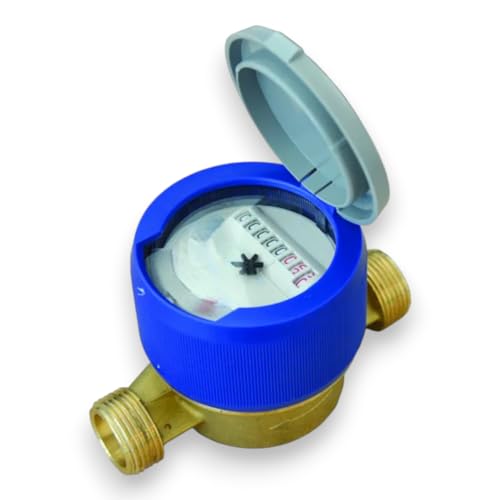 Briconess.com Warmwasserzähler mit 1/2" Anschluss und Messinggehäuse 5 Rollen Briconess.com Warmwasserzähler mit 1/2" Anschluss und Messinggehäuse 5 Rollen von Briconess.com