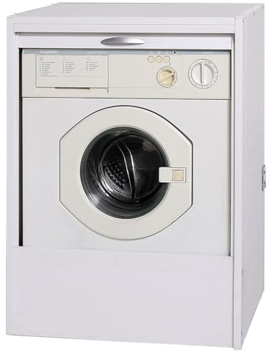 Briconess.com Waschmaschinenschrank mit Rollläden aus Kunststoff Harz L 67 x T 59 x H 91 cm Garofalo von Briconess.com