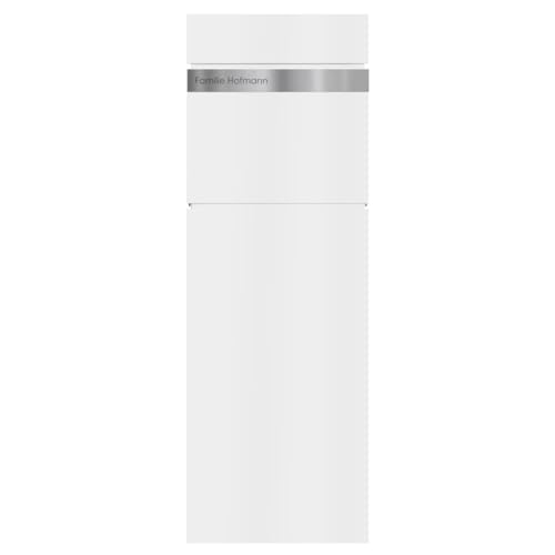 Briefkasten Manufaktur Standbriefkasten LESSING Edition - Design Elegance 2 (RAL 9016 verkehrsweiß) von Briefkasten Manufaktur