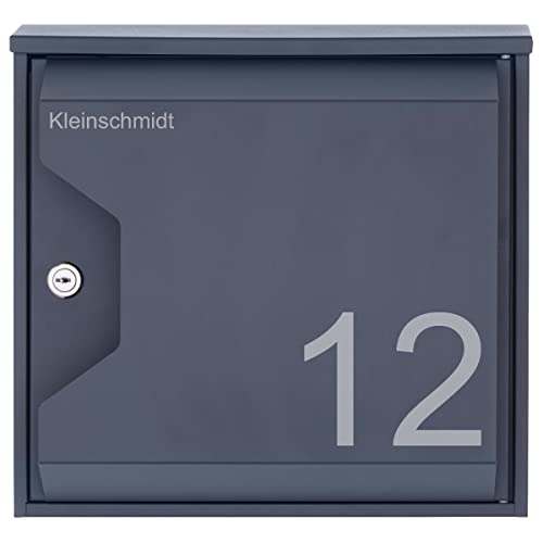 Design-Briefkasten Hesse 155-7016 mit Zeitungsfach - RAL 7016 anthrazitgrau Design-Briefkasten Hesse 155-7016 mit Zeitungsfach - RAL 7016 anthrazitgrau von Briefkasten Manufaktur