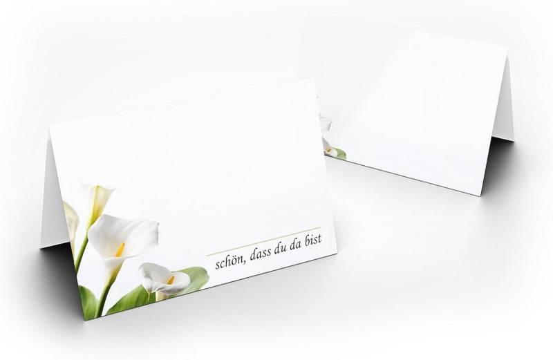 Briefumschläge24Plus Papierdekoration Papierdekoration Platzkarte Carla 50 Stück, Papier UV-Lack glänzend von Briefumschläge24Plus