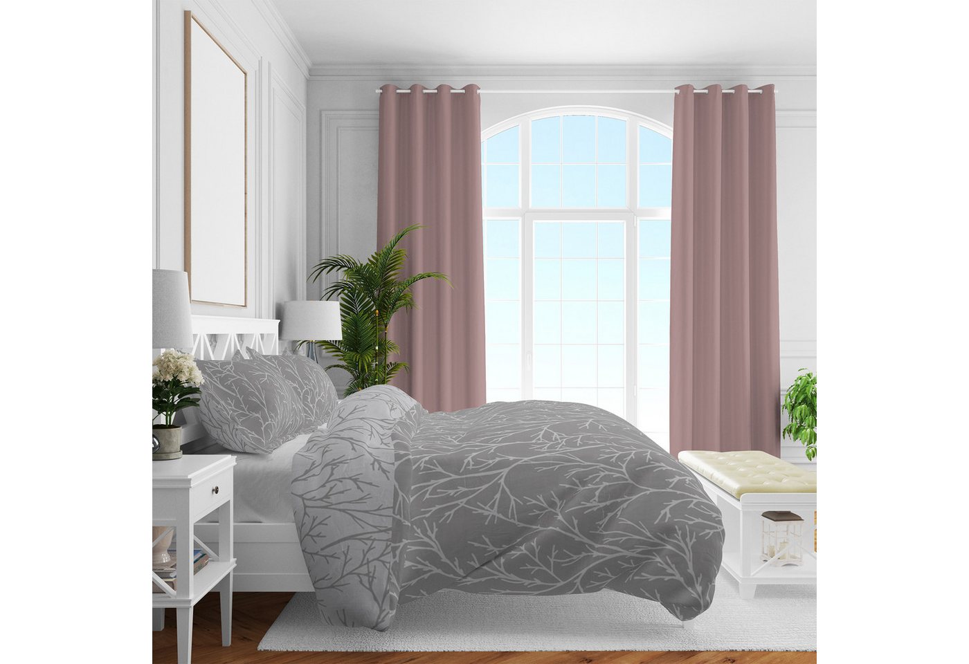 Brielle Bettwäsche Brielle Mako-Satin Bedding Set - 3 pcs Dark gray-light gray Brielle Bettwäsche Brielle Mako-Satin Bedding Set - 3 pcs Dark gray-light gray von Brielle