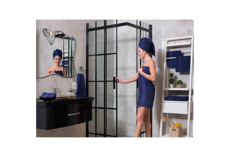 Brielle Handtuch Set Brielle Guest Towel Set - 10 pcs Navy blue 30x50 cm von Brielle