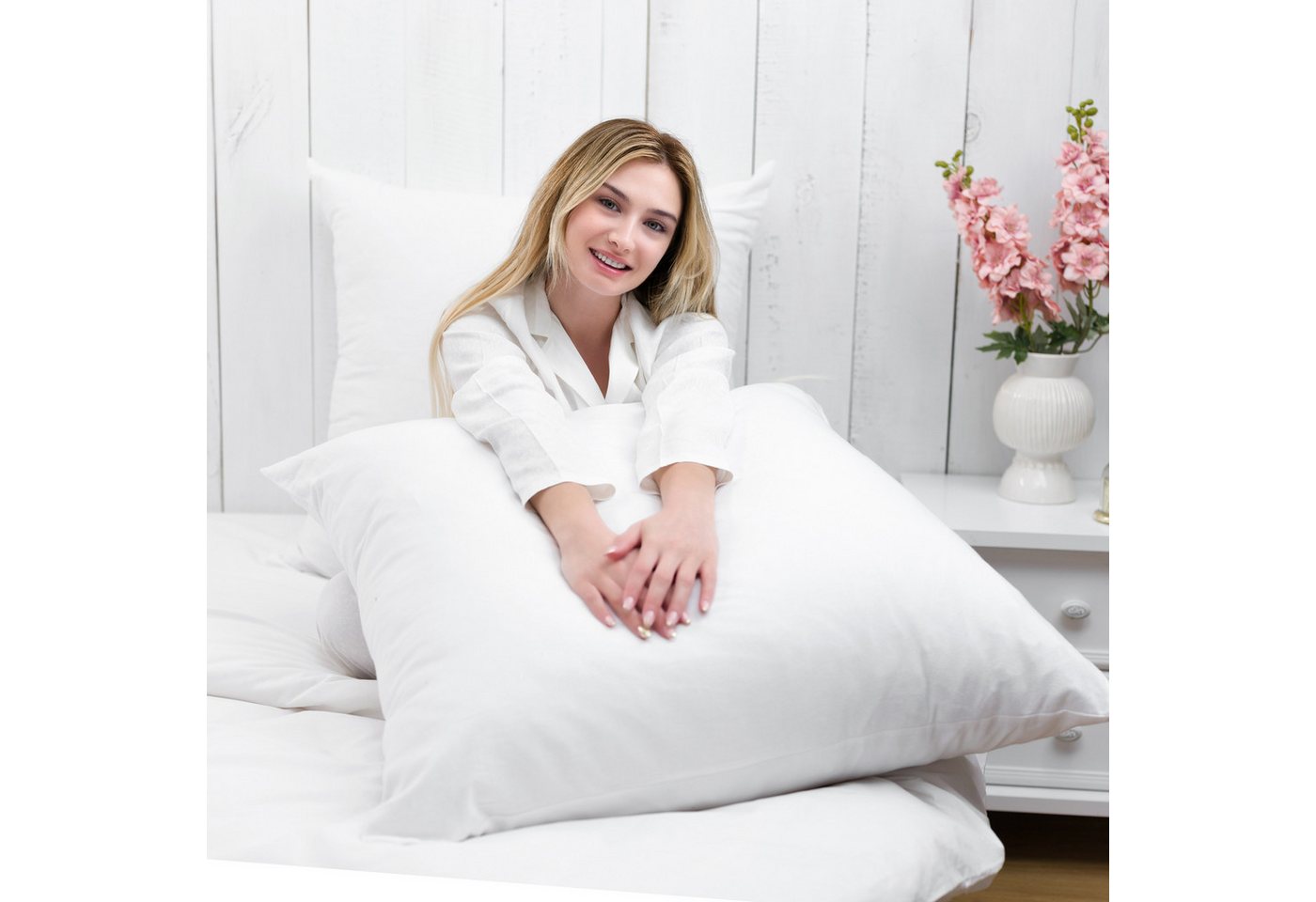 Brielle Kissenbezüge Pillowcase Set Biber - 2 pcs - 80x80 cm - White Brielle Kissenbezüge Pillowcase Set Biber - 2 pcs - 80x80 cm - White von Brielle