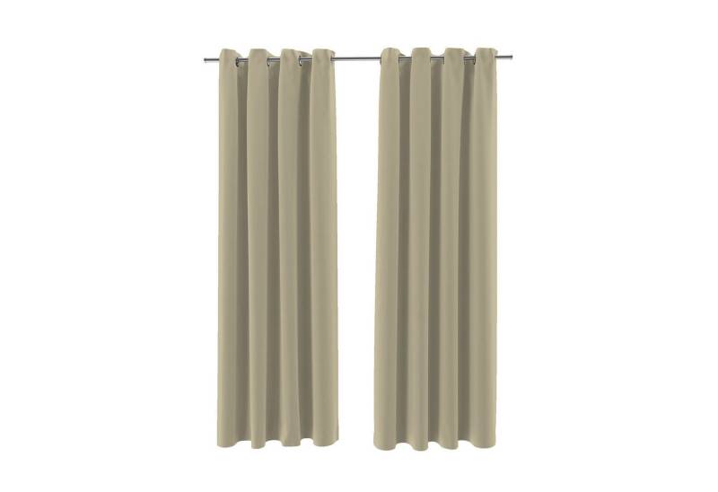 Brielle Verdunkelungsvorhang Brielle Blackout Curtain - 2 pcs Beige 140x175 cm von Brielle