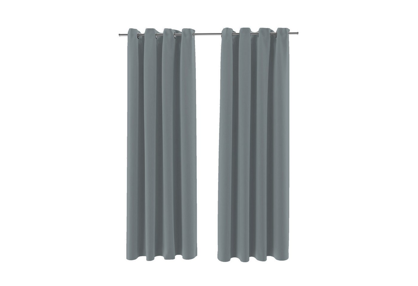 Brielle Verdunkelungsvorhang Brielle Blackout Curtain - 2 pcs Gray 140x175 cm von Brielle
