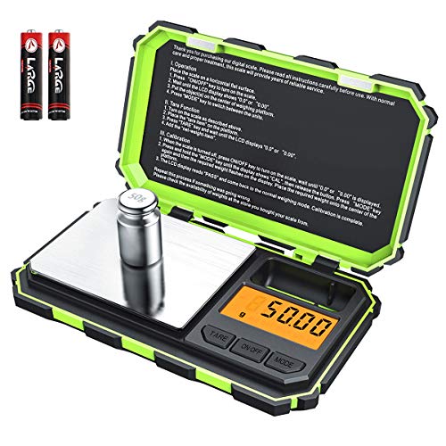 Brifit Feinwaage 0,01 g, Digitale Taschenwaage 200g/ 0,01 g Digitalwaage, Grammwaage, Goldwaage, Münzwaage, mit EIN 50g Edelstahl Kalibriergewicht, Kontrastreiches LCD, Tara Funktion, Auto aus Funtion Brifit Feinwaage 0,01 g, Digitale Taschenwaage 200g/ 0,01 g Digitalwaage, Grammwaage, Goldwaage, Münzwaage, mit EIN 50g Edelstahl Kalibriergewicht, Kontrastreiches LCD, Tara Funktion, Auto aus Funtion von Brifit