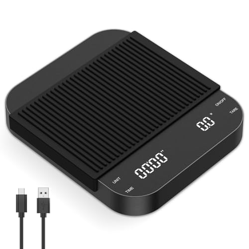 Brifit Kaffeewaage mit Timer, Espresso Waage 3kg/0.1g, Hochpräzise Feinwaage, Waage Küchenwaage USB, Coffee Scale mit LED-Anzeige, Tara Funktion, Touch-button., Auto Aus Brifit Kaffeewaage mit Timer, Espresso Waage 3kg/0.1g, Hochpräzise Feinwaage, Waage Küchenwaage USB, Coffee Scale mit LED-Anzeige, Tara Funktion, Touch-button., Auto Aus von Brifit