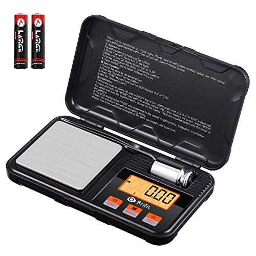 Brifit Küchenwaage Feinwaage 0.01g, 200g /0,01g Digitalwaage, Taschenwaage, Goldwaage, Präzisionswaagen mit Tara Funktion, Schmuckwaage mit 50g Kalibriergewichte und Pinzetten, LCD-Anzeige Brifit Küchenwaage Feinwaage 0.01g, 200g /0,01g Digitalwaage, Taschenwaage, Goldwaage, Präzisionswaagen mit Tara Funktion, Schmuckwaage mit 50g Kalibriergewichte und Pinzetten, LCD-Anzeige von Brifit
