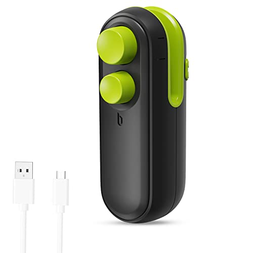 Brifit Mini-Beutelversiegelung, USB wiederaufladbar, 2-in-1 Heißeschneider & Versiegelung, praktischer Chipbeutel-Wiederverschließer, Lebensmittelaufbewahrung, frisch (schwarz) von Brifit
