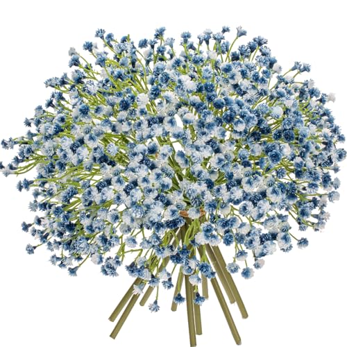 10 Stück Schleierkraut Künstliche Blumen Gypsophila Kunstblumen Wie Echt Kunstzweig Blumensträuße für Hochzeit Party Home Décor von Briful