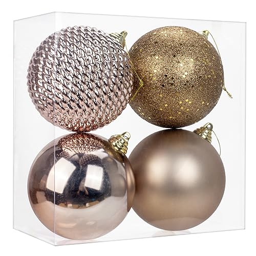 12CM Weihnachtsdeko Weihnachtskugeln, 4 Stücke Bruchsiche Christbaumkugeln Ornamente Weihnachtsbaumschmuck für Weihnachtsbaum Christbaumkugeln Weihnachtsdekoration Kugeln 12CM Weihnachtsdeko Weihnachtskugeln, 4 Stücke Bruchsiche Christbaumkugeln Ornamente Weihnachtsbaumschmuck für Weihnachtsbaum Christbaumkugeln Weihnachtsdekoration Kugeln von Briful