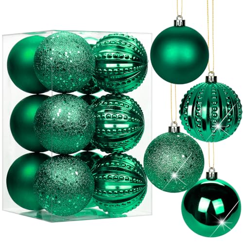 8CM Weihnachtsdeko Weihnachtskugeln, 12 Stücke Bruchsiche Christbaumkugeln Ornamente Weihnachtsbaumschmuck für Weihnachtsbaum Christbaumkugeln Weihnachtsdekoration Kugeln 8CM Weihnachtsdeko Weihnachtskugeln, 12 Stücke Bruchsiche Christbaumkugeln Ornamente Weihnachtsbaumschmuck für Weihnachtsbaum Christbaumkugeln Weihnachtsdekoration Kugeln von Briful